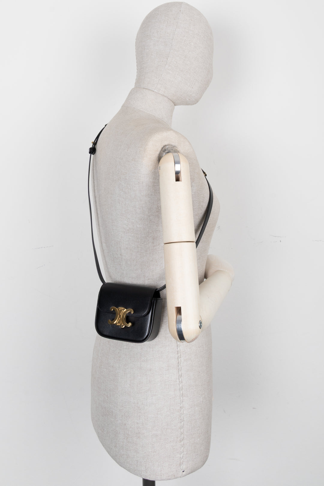 CELINE 2022 Mini Triomphe Bag Black