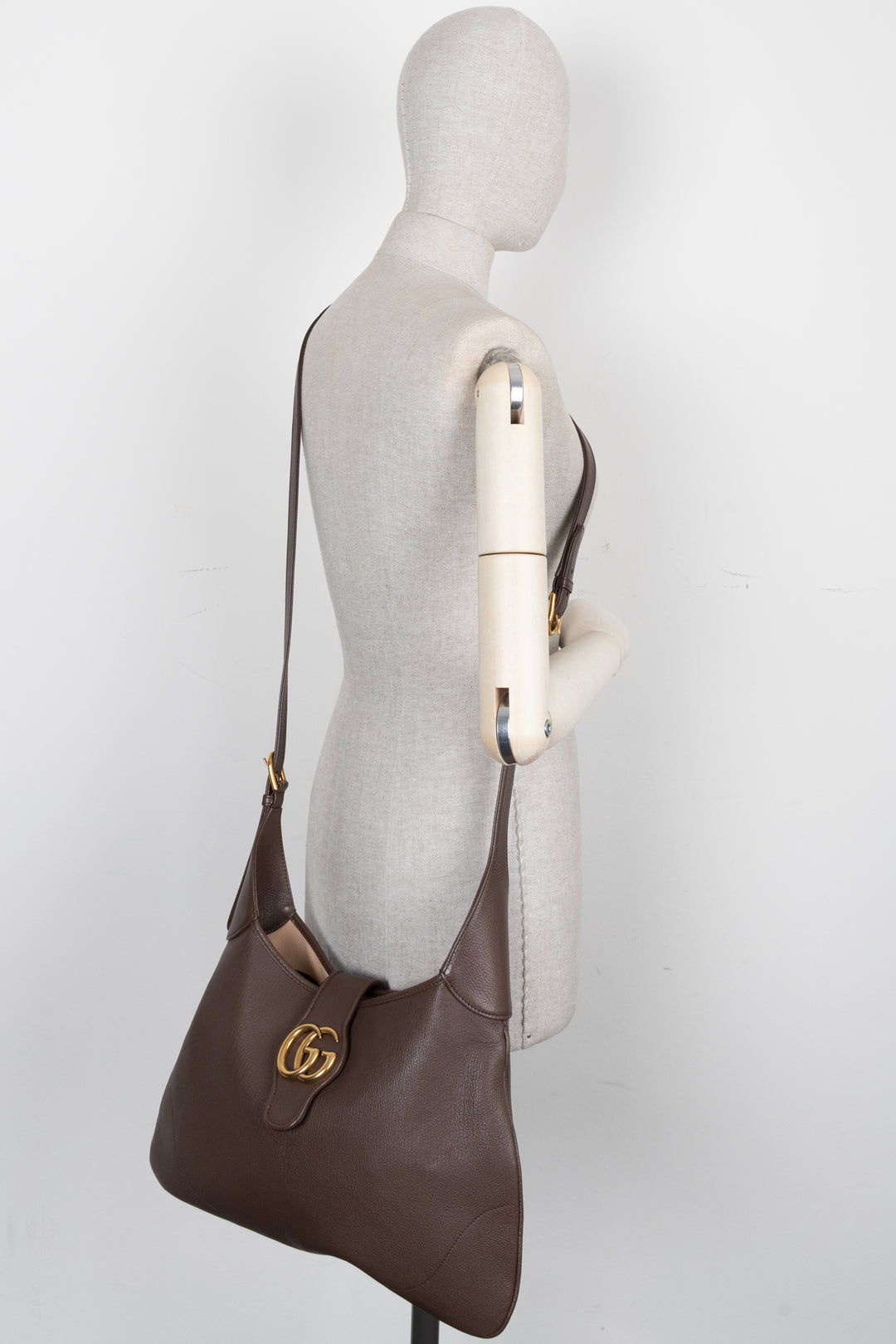 GUCCI Aphrodite Hobo Bag Brown
