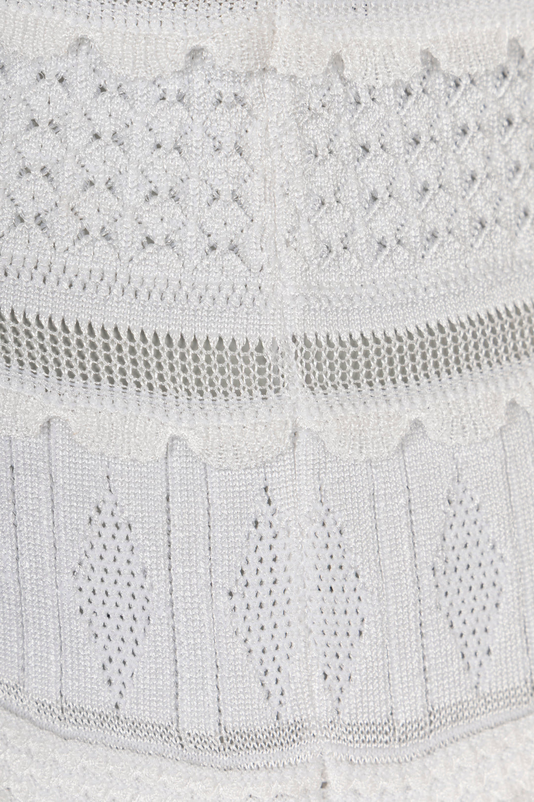 ALAÏA Ruffled Knit Mini Dress White