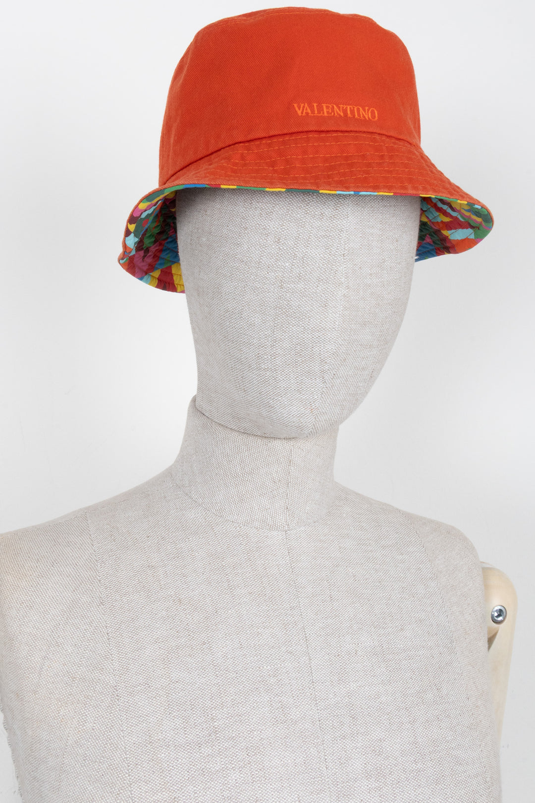 VALENTINO Reversible Bucket Hat Denim Multicolor
