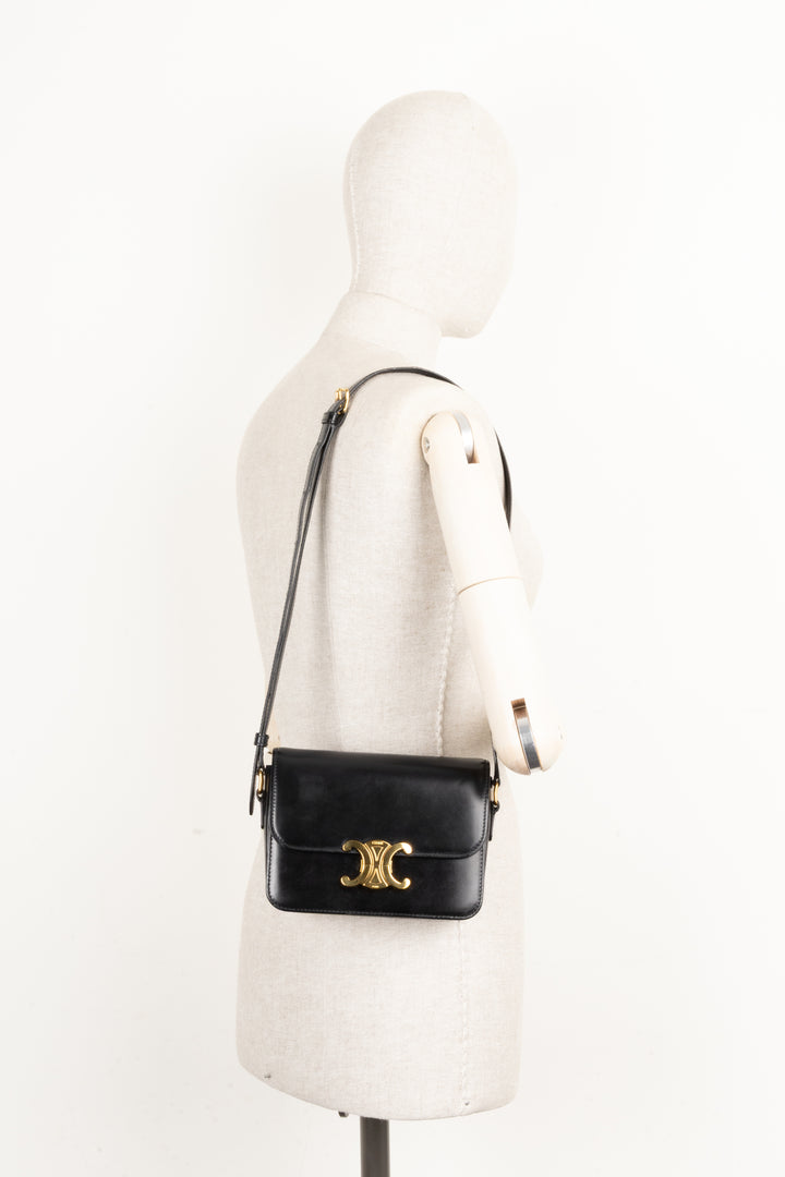 CELINE Teen Triomphe Bag Black
