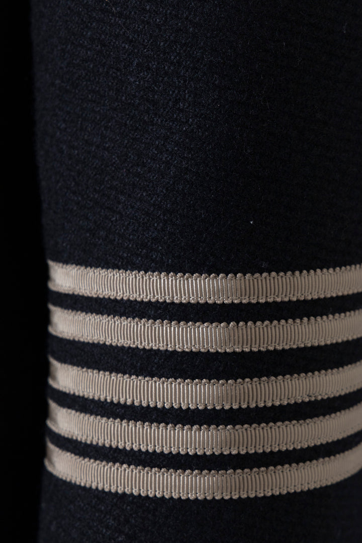 SAINT LAURENT 2017 Manteau marin croisé noir