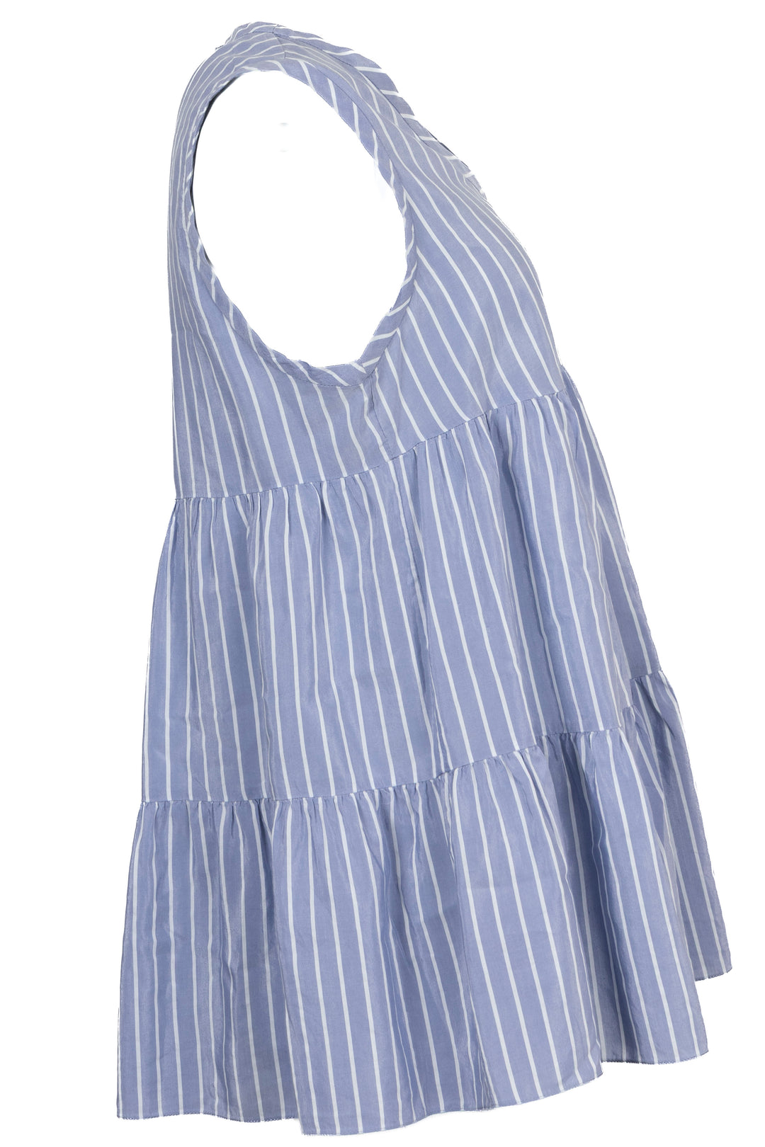 BRUNELLO CUCINELLI Striped Top Blue White