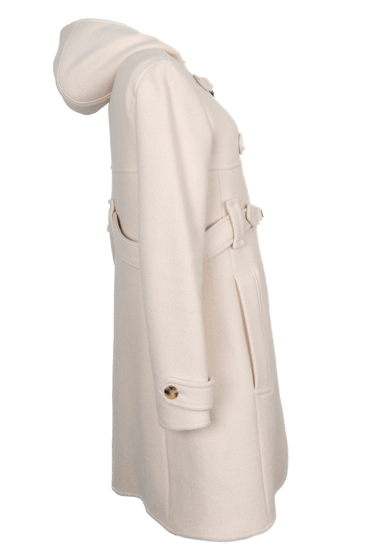 Duffle-coat à capuche CHRISTIAN DIOR en cachemire ivoire