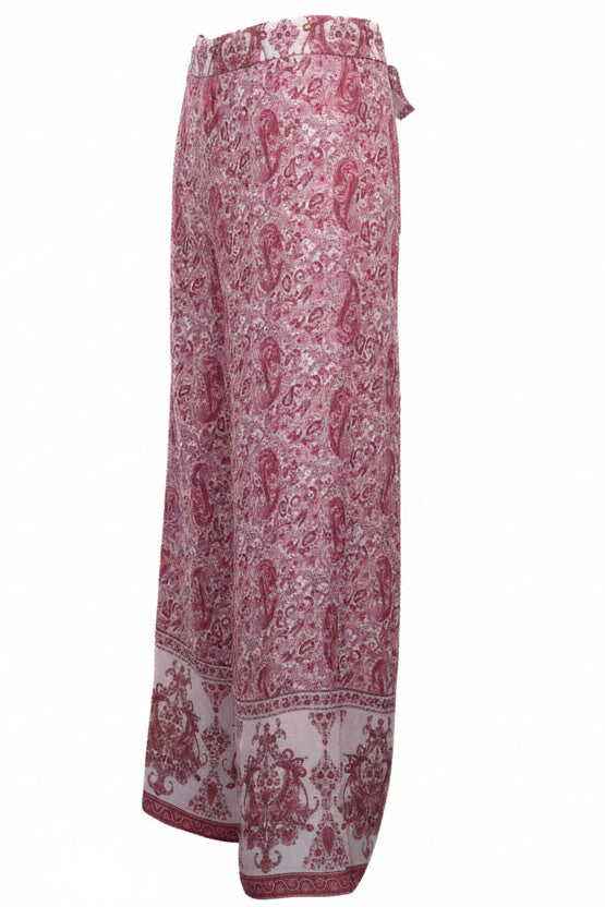 ZIMMERMANN Paisley Print Pants Cotton Purple