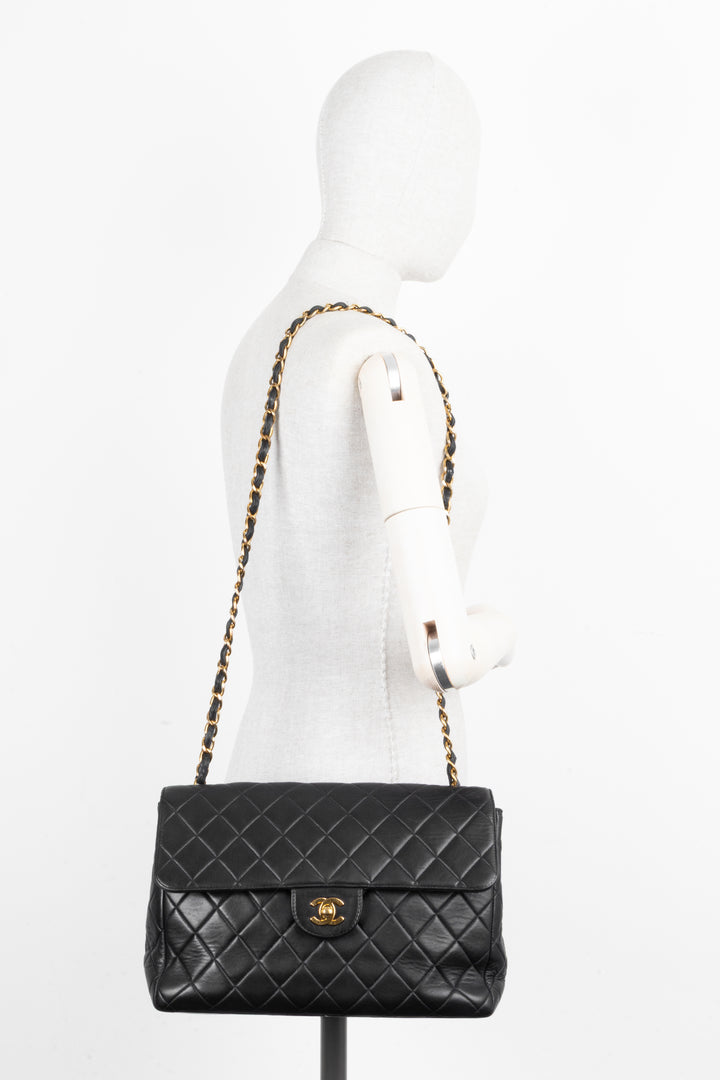 CHANEL Single Flap Bag Black
