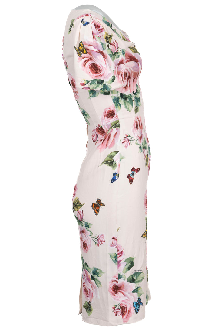 DOLCE&GABBANA Robe Imprimé Fleuri Multicolore