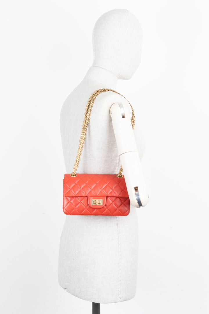 CHANEL 2.55 Mini Bag Coral