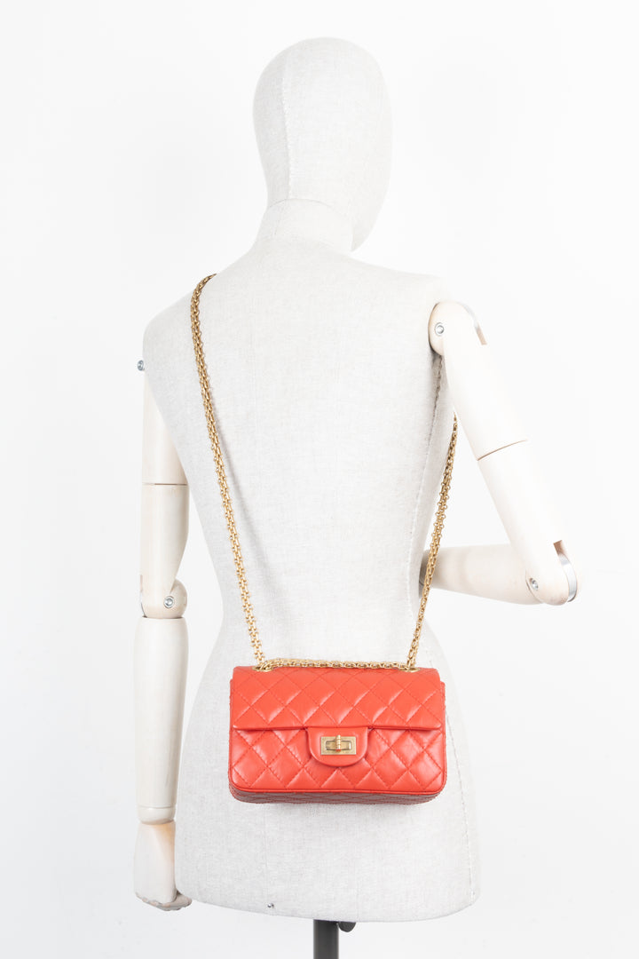 CHANEL 2.55 Mini Bag Coral