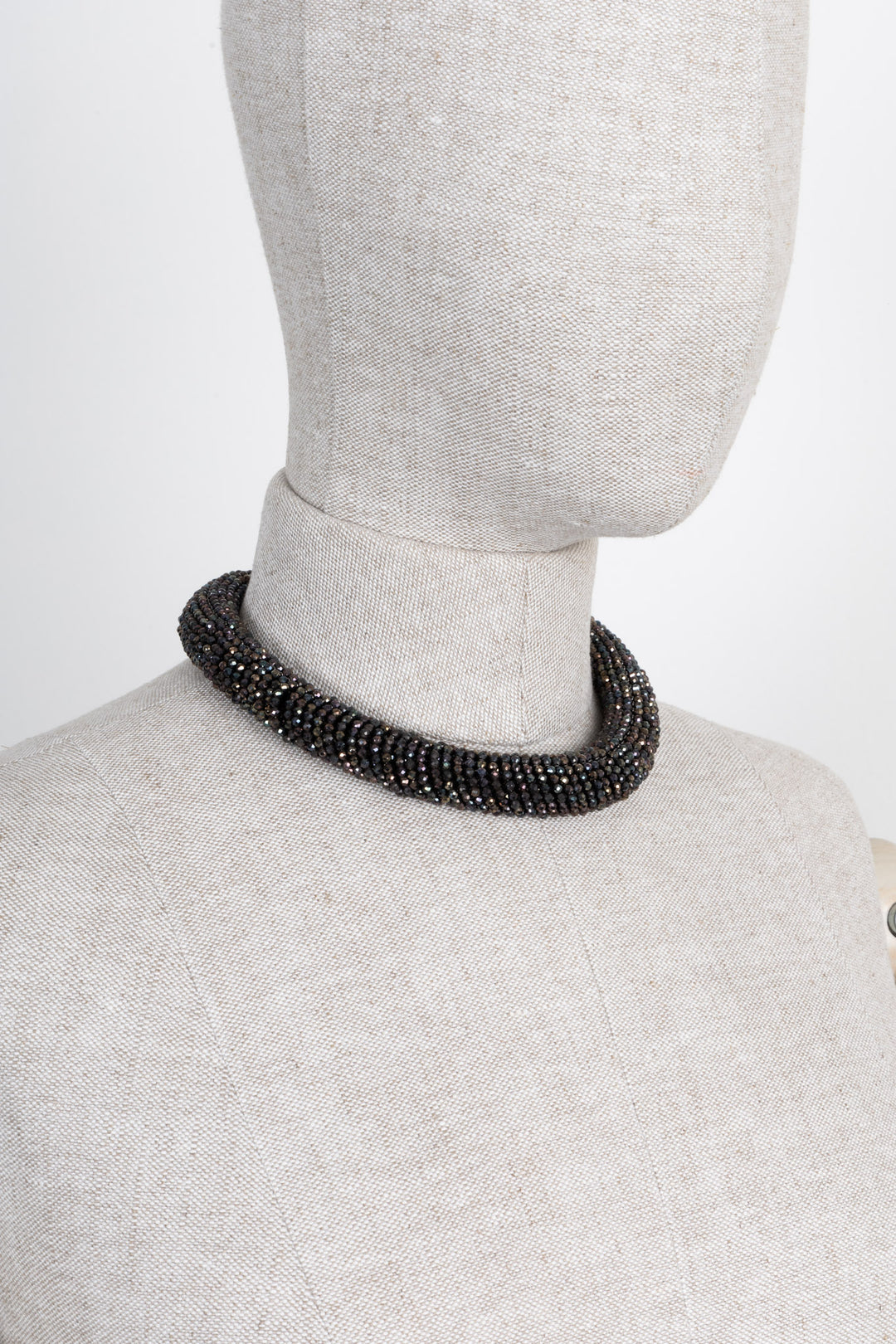 BRUNELLO CUCINELLI Precious Braided Choker Black