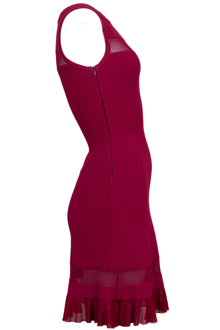 ALAÏA Sleeveless Dress Fuchsia