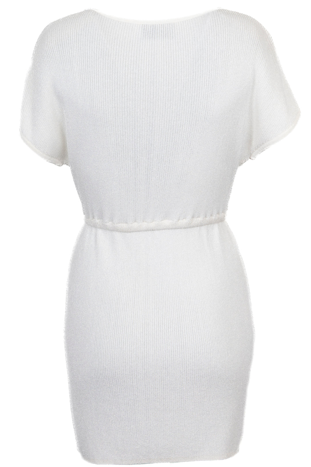 CHANEL Glitter Midi Dress Ivory