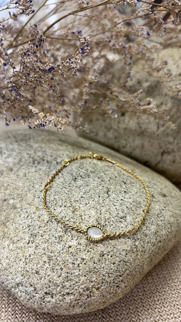 Bracelet Boucheron Serpent Bohème en nacre dorée