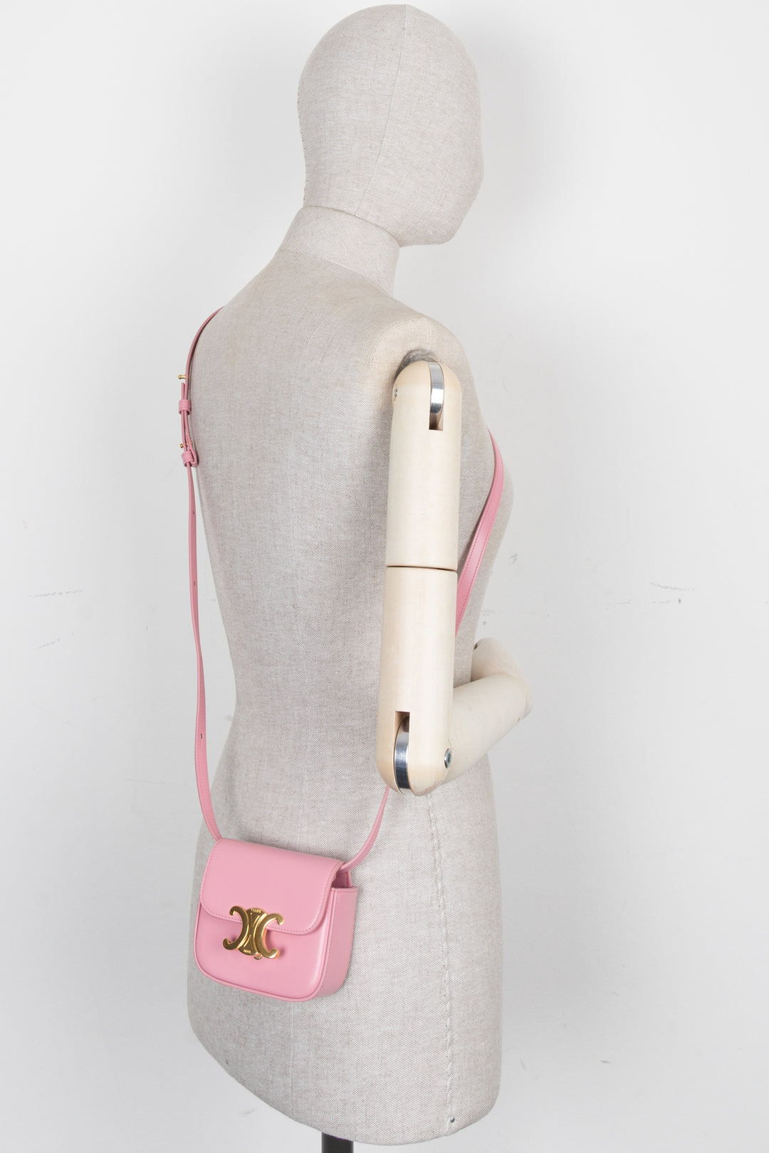 CELINE 2022 Mini Triomphe Bag Pink