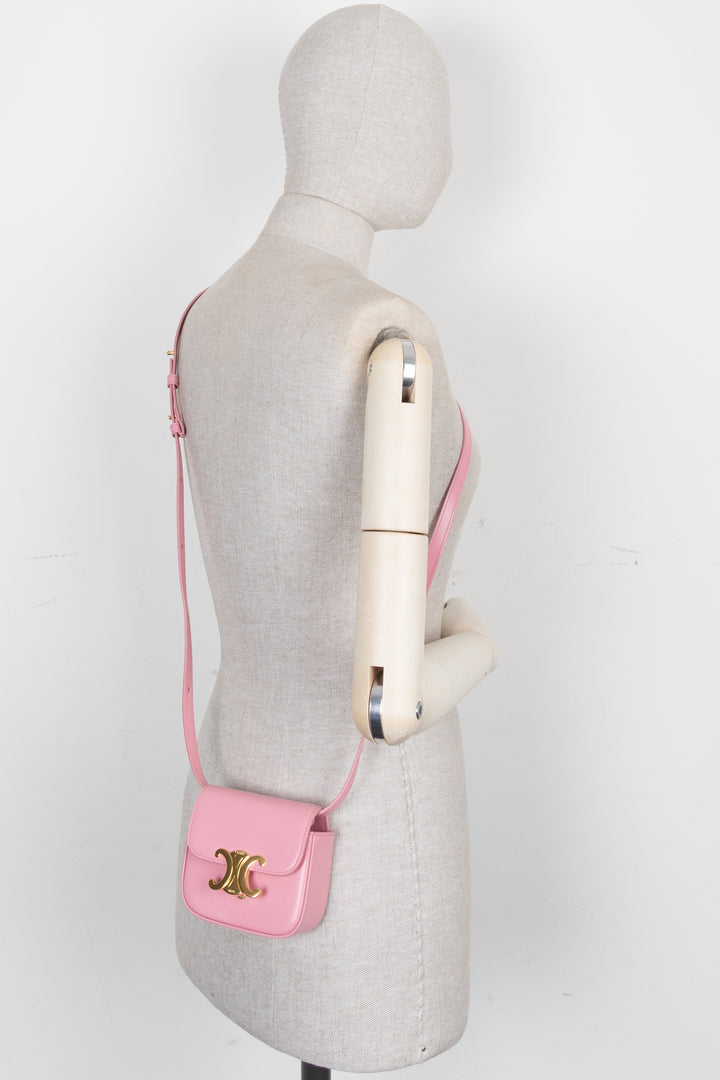 CELINE 2022 Mini Triomphe Bag Pink