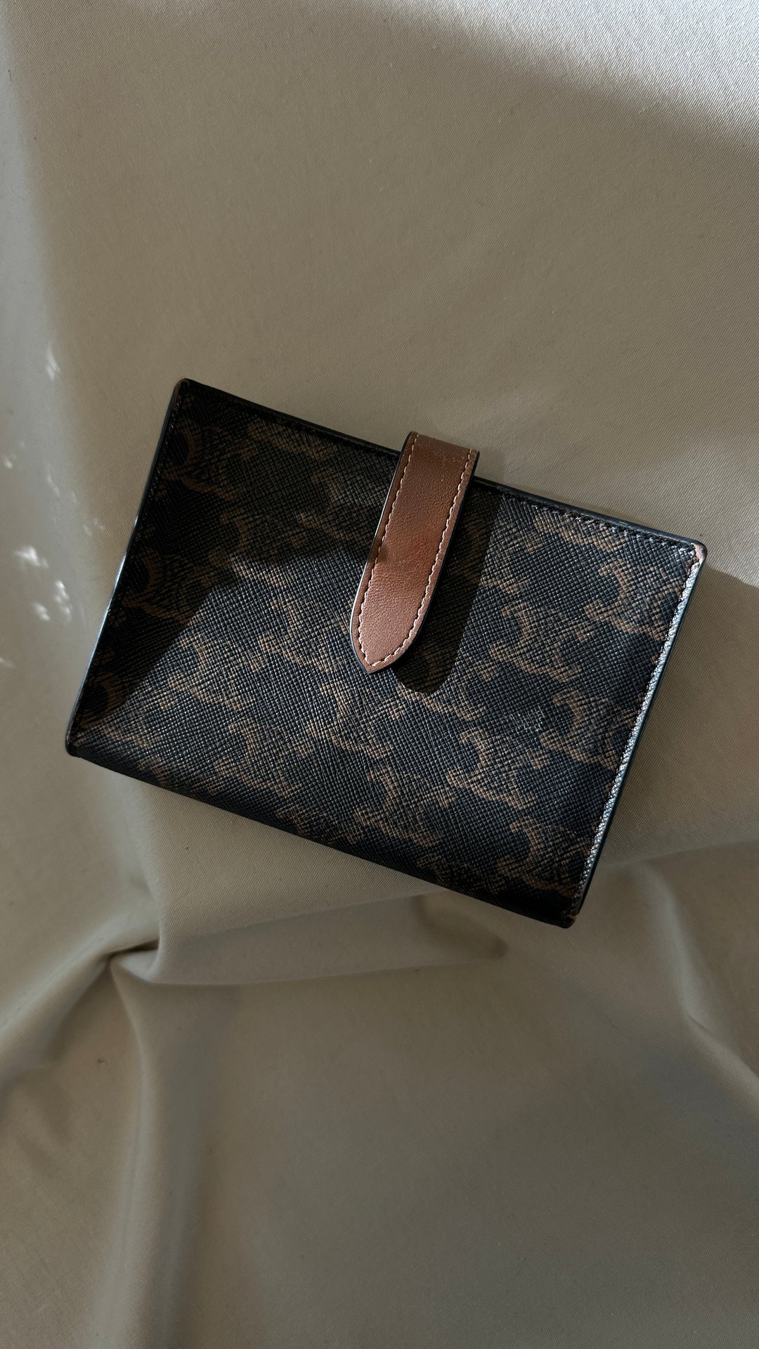 CELINE Triomphe Wallet Brown