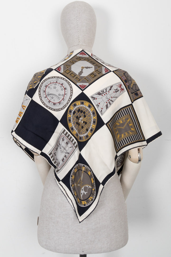 CARTIER The Watches Scarf Black White