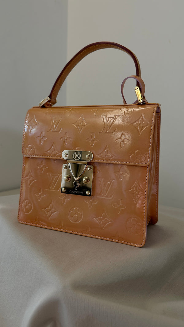 LOUIS VUITTON Spring Street Bag Vernis Orange