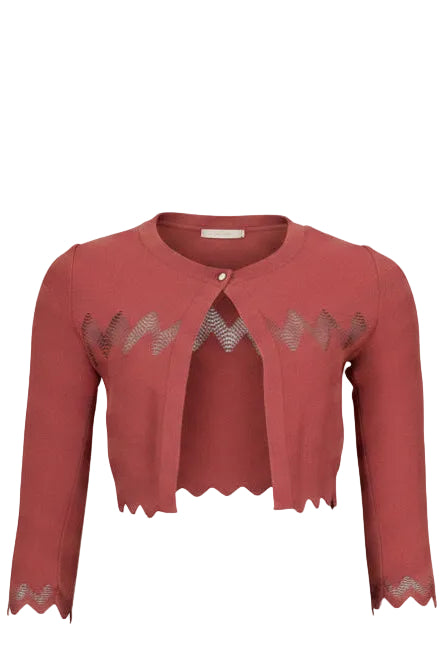 ALAÏA Cardigan Raspberry