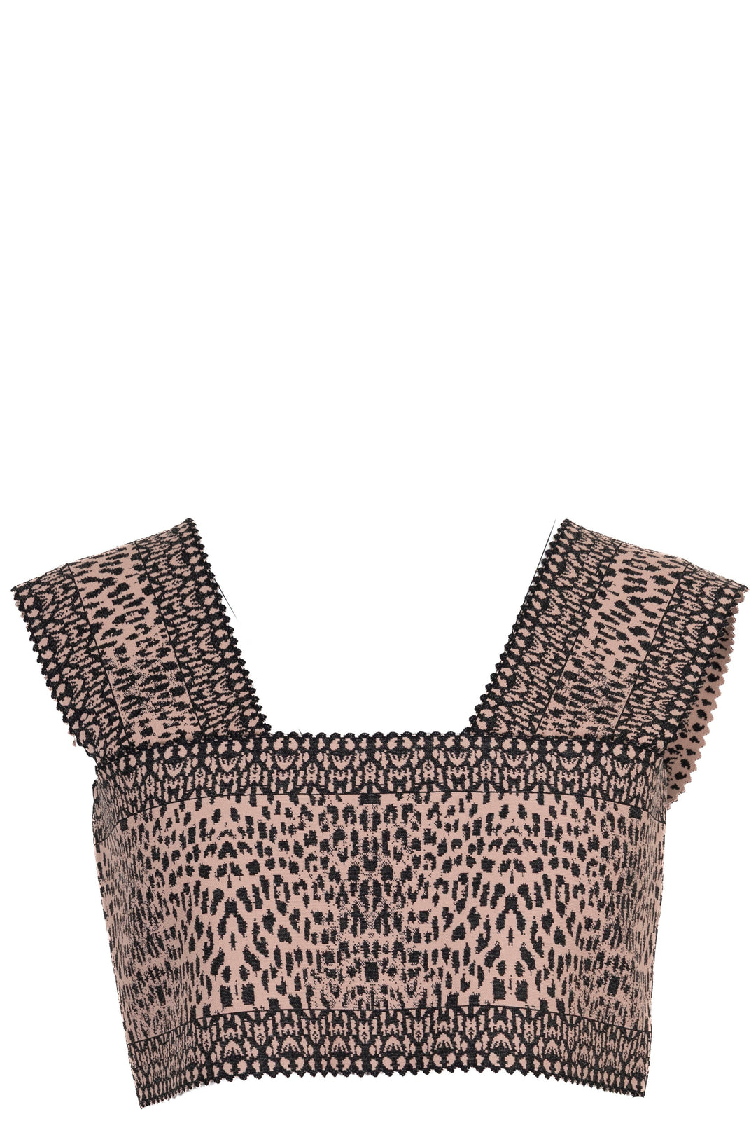 ALAÏA Leopard Jacquard Knit Top