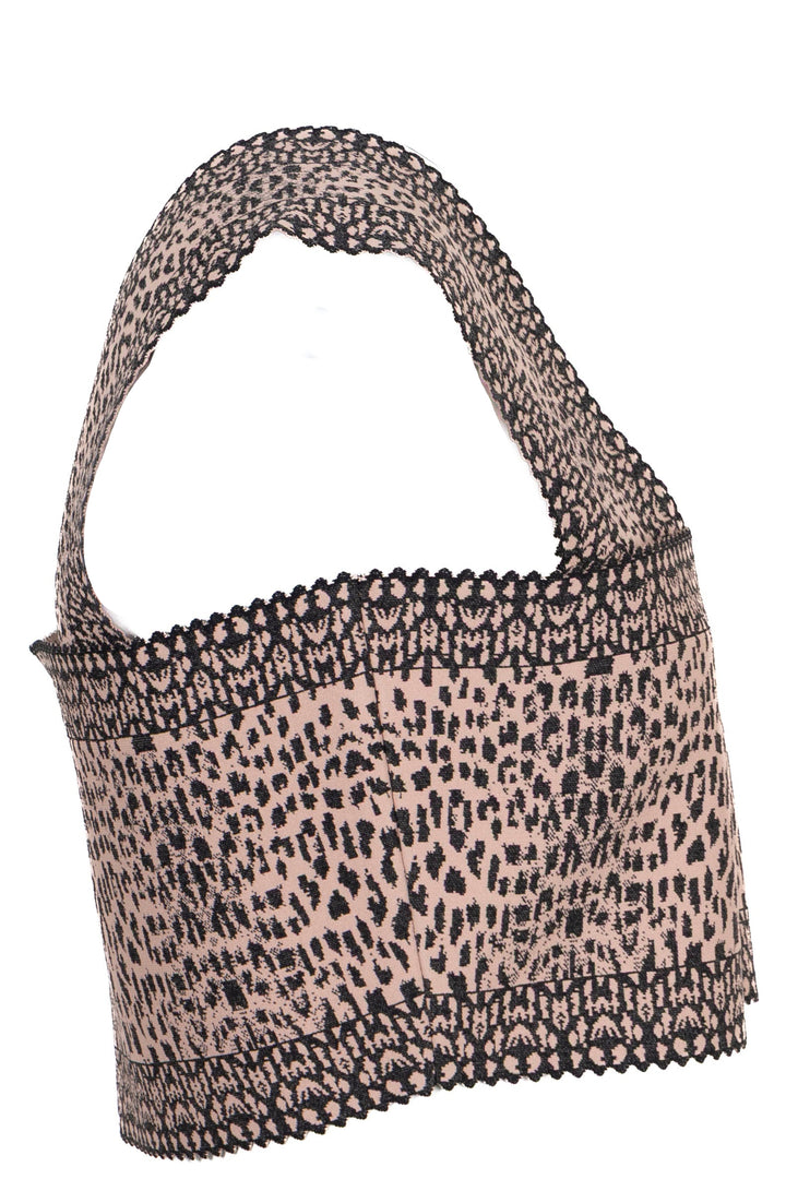 ALAÏA Leopard Jacquard Knit Top