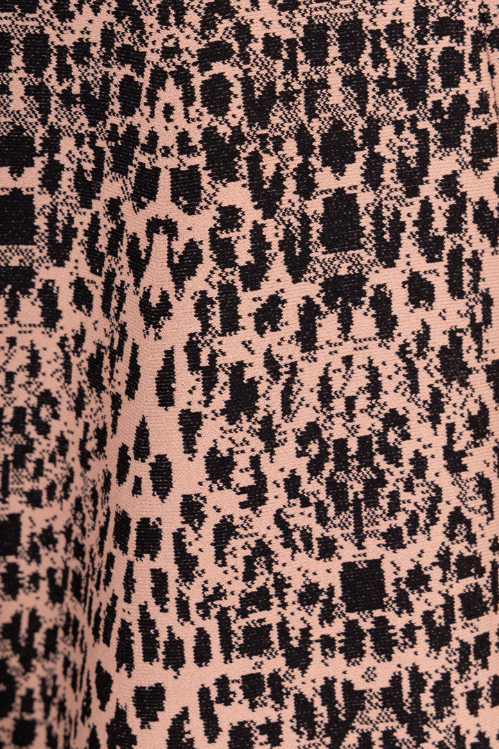 ALAÏA Leopard Jaquard Knit Miniskirt