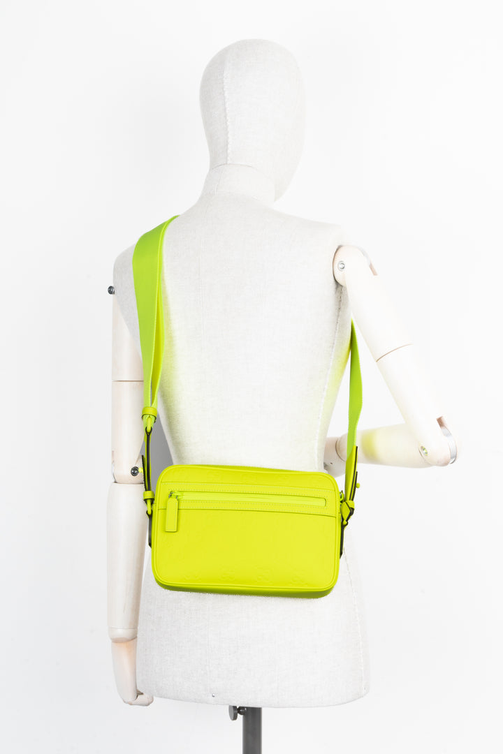 GUCCI Supreme GG Neon Crossbody Bag Yellow