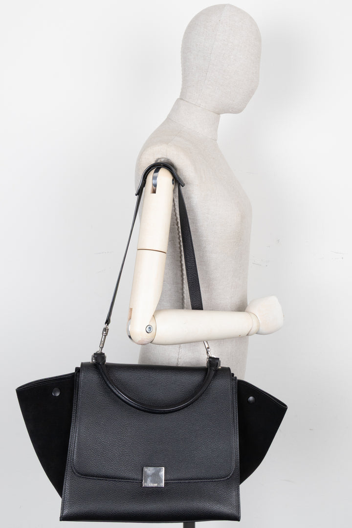 CÉLINE Trapeze Medium Handbag Black