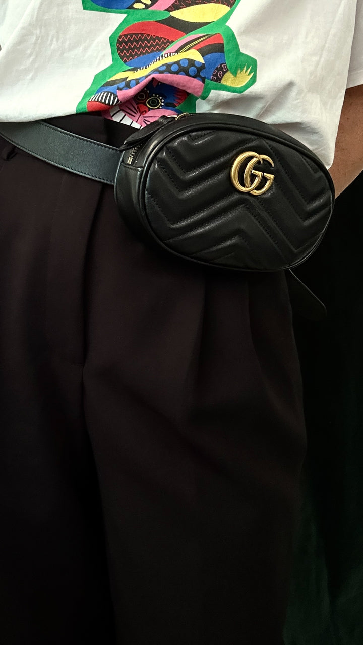 GUCCI Marmont Belt Bag Black