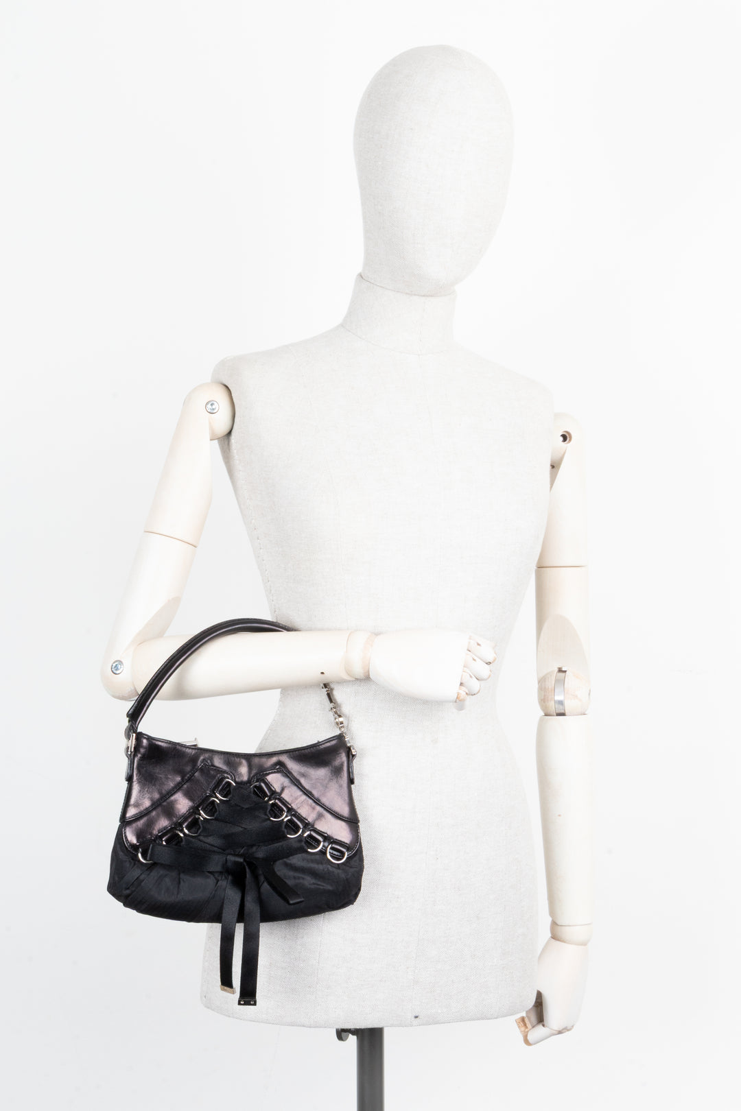 CHRISTIAN DIOR Ballet Corset Bag Black