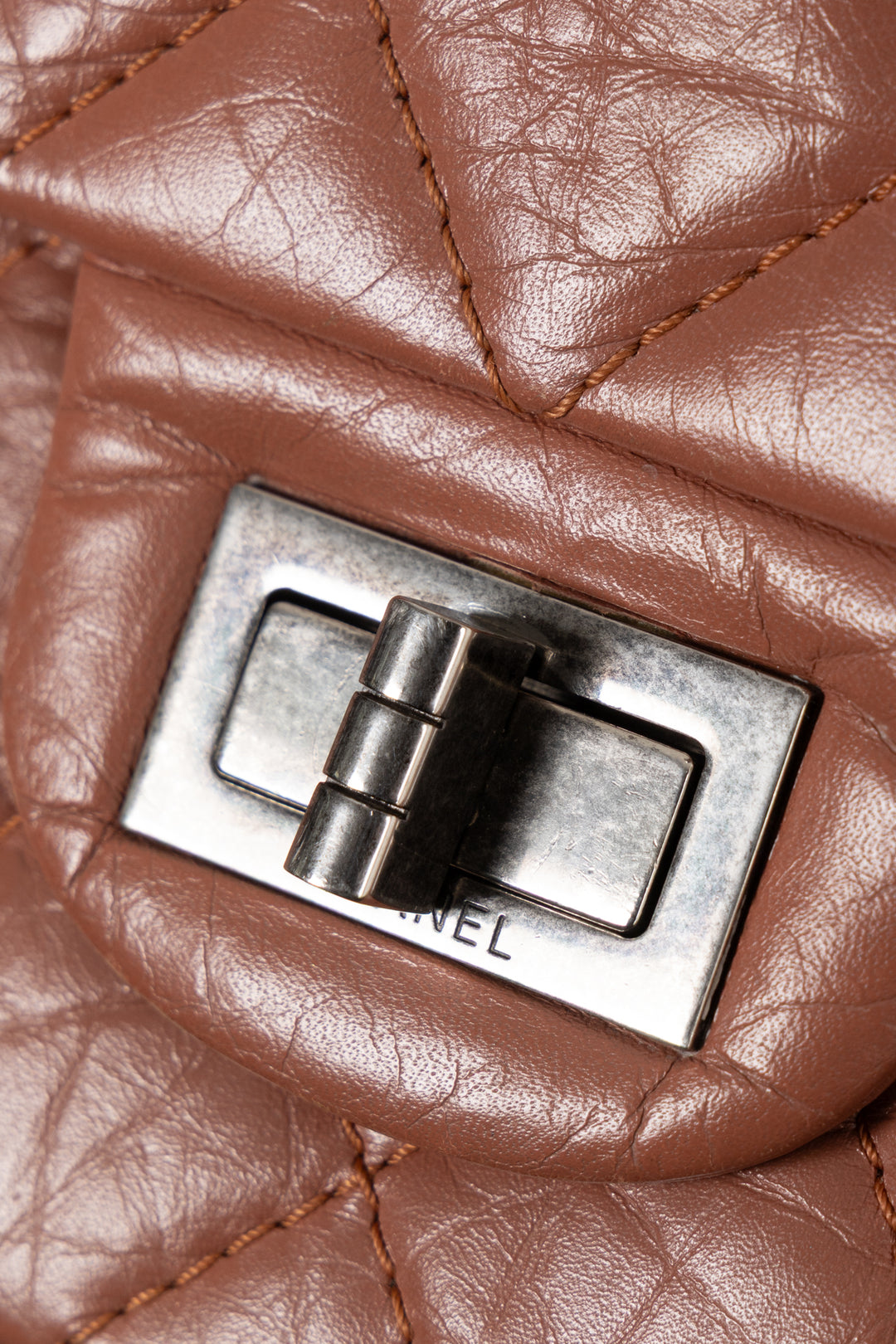 CHANEL Large 2.55 Reissue Bag Leather Nude