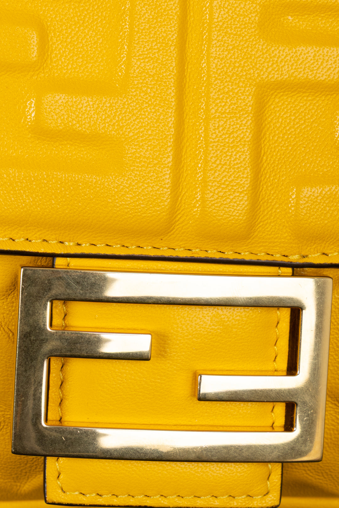FENDI Baguette Shoulder Bag Yellow