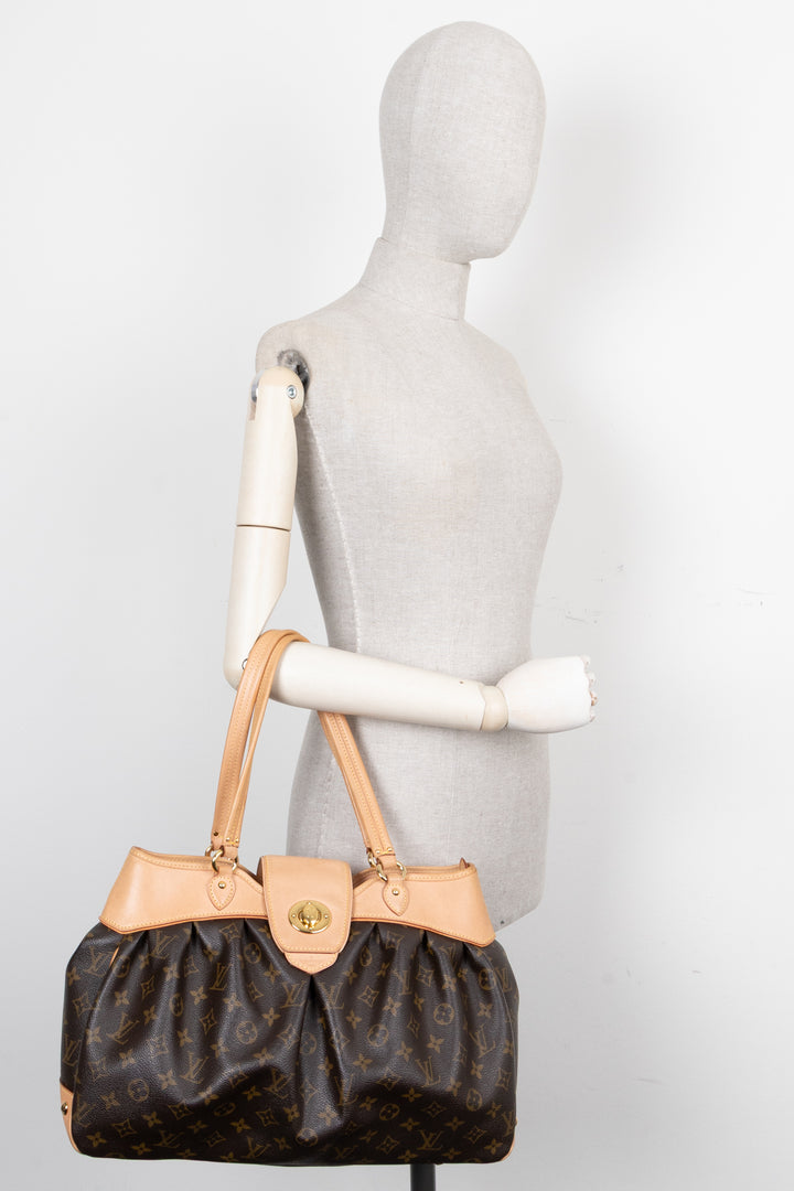 LOUIS VUITTON Boetie MM Hand Bag MNG Canvas