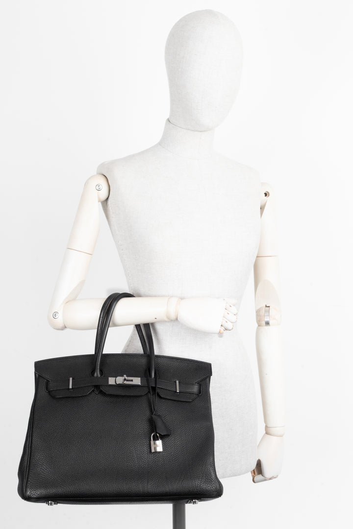 HERMÈS Birkin 35 Retourné Noir