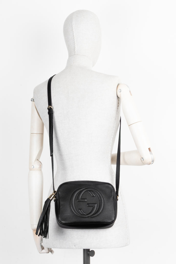 Sac GUCCI Soho Disco en cuir noir