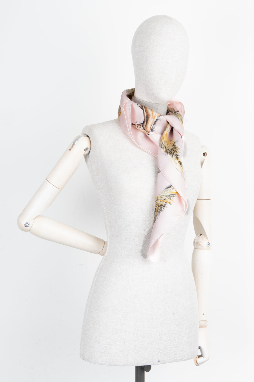 HERMÈS Scarf Horses Rose