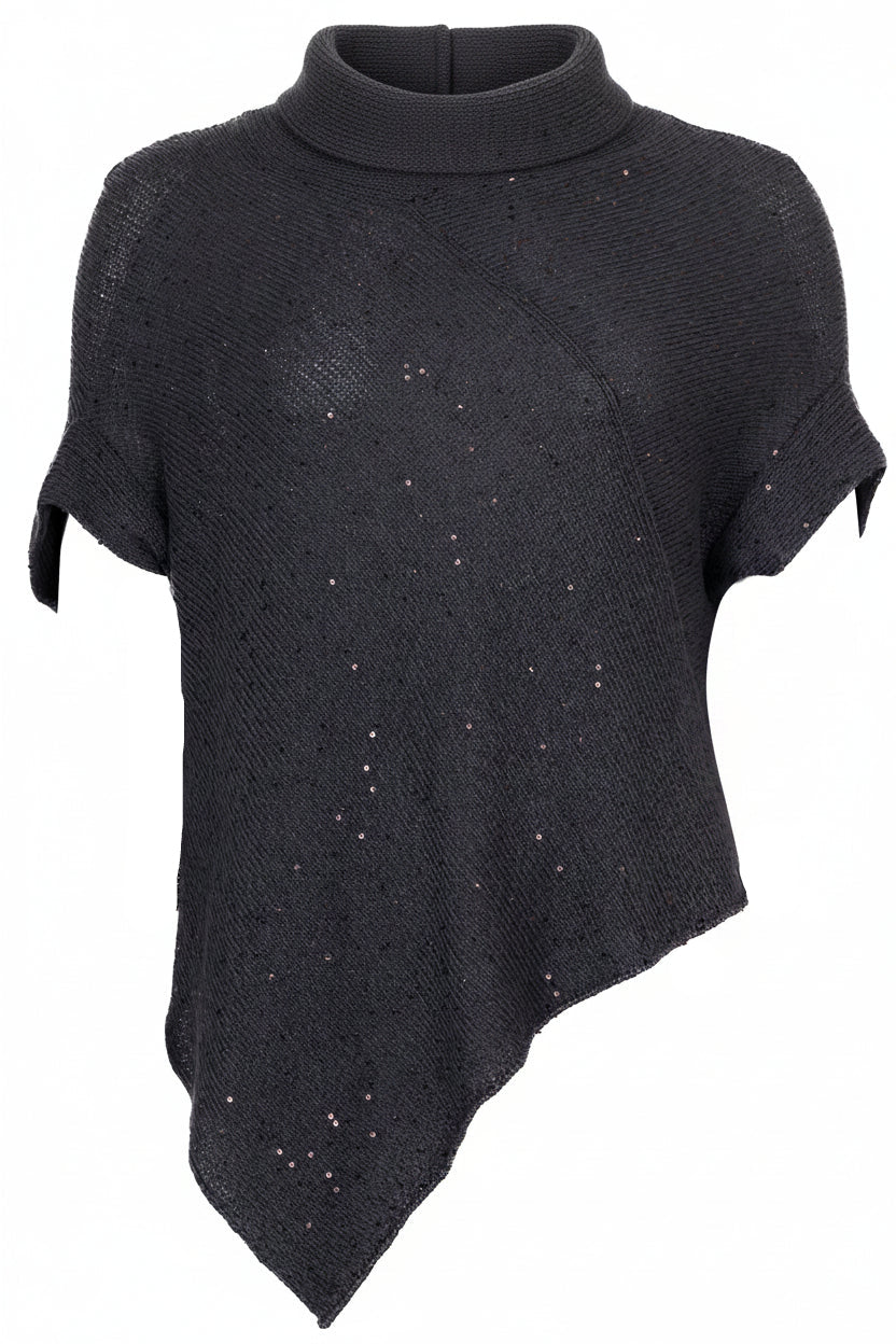 BRUNELLO CUCINELLI Knit Poncho Grey