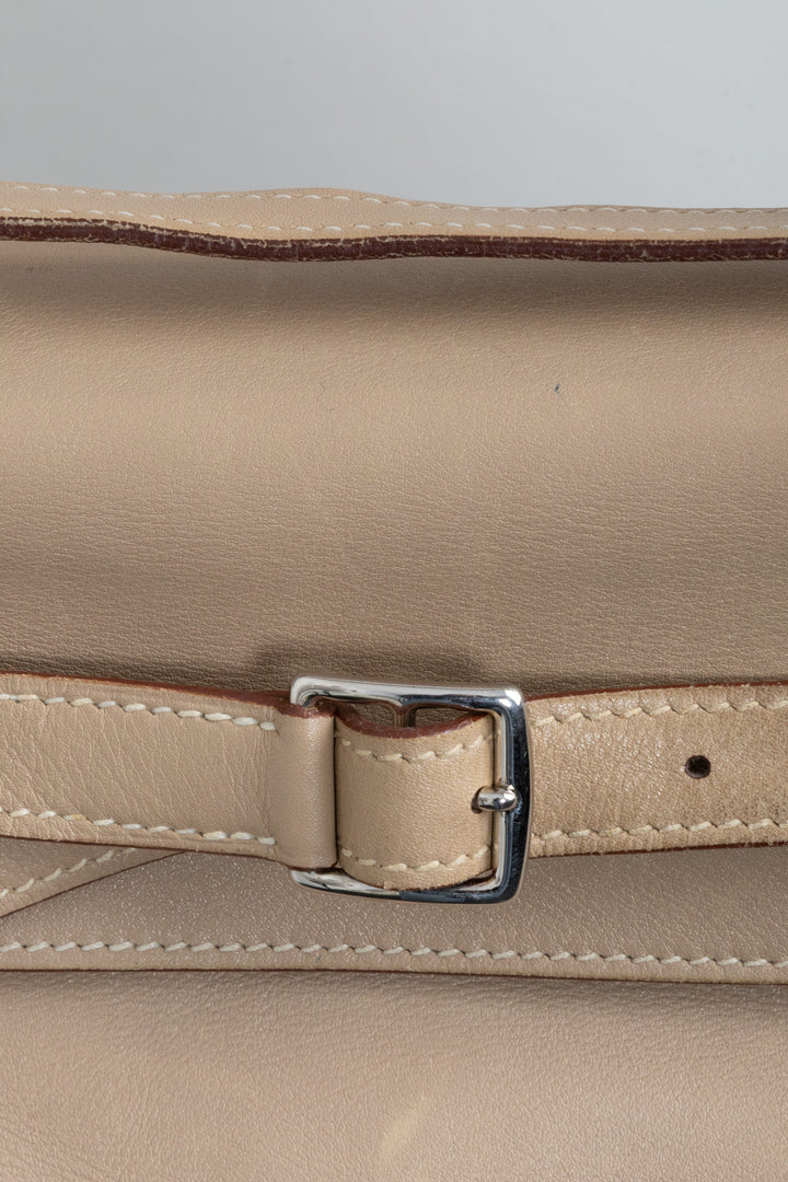 HERMÈS JPG Kelly Flat 35 Swift Beige