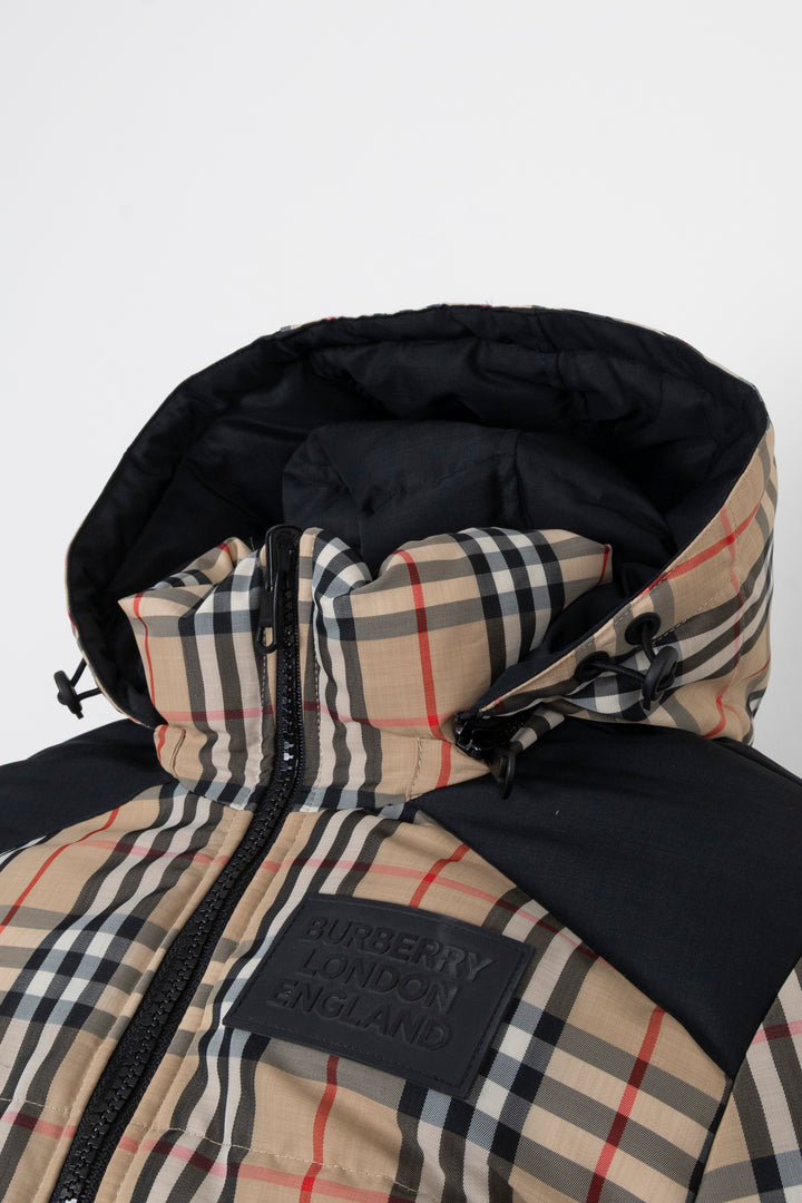 BURBERRY Reversible Nova Check Down Jacket