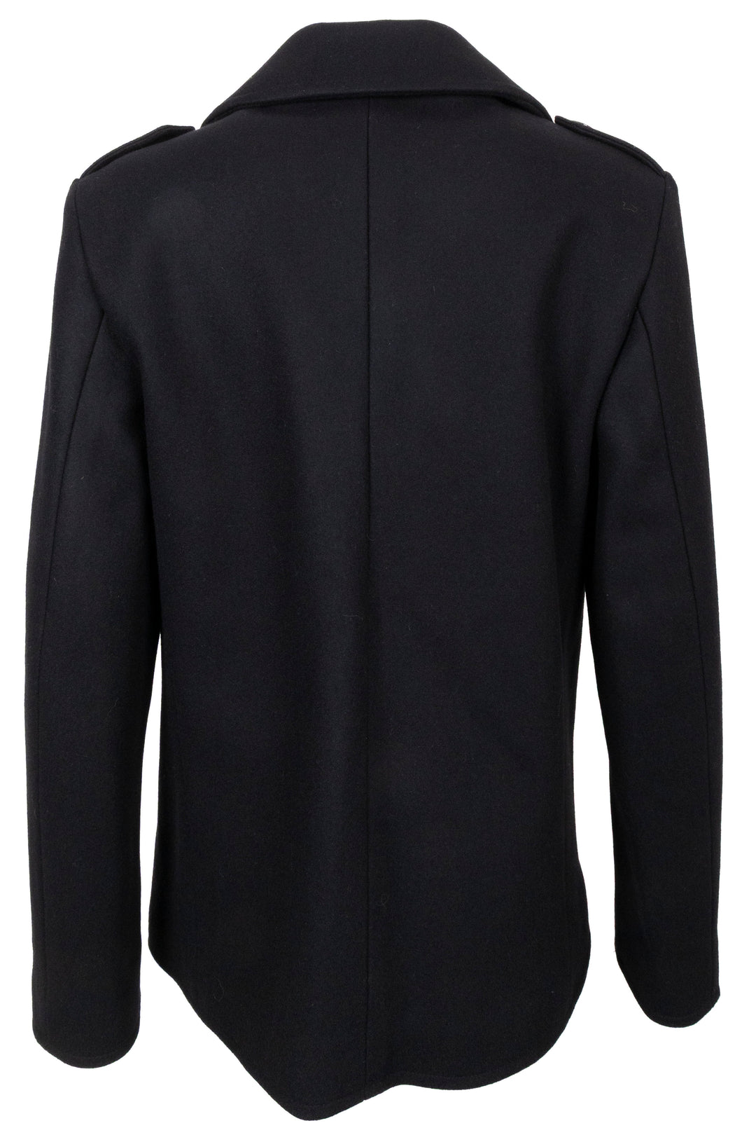 SAINT LAURENT 2021 Caban croisé en laine noir