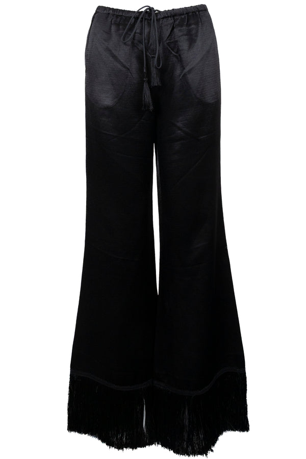 ETRO Fringe Detail Pants Black