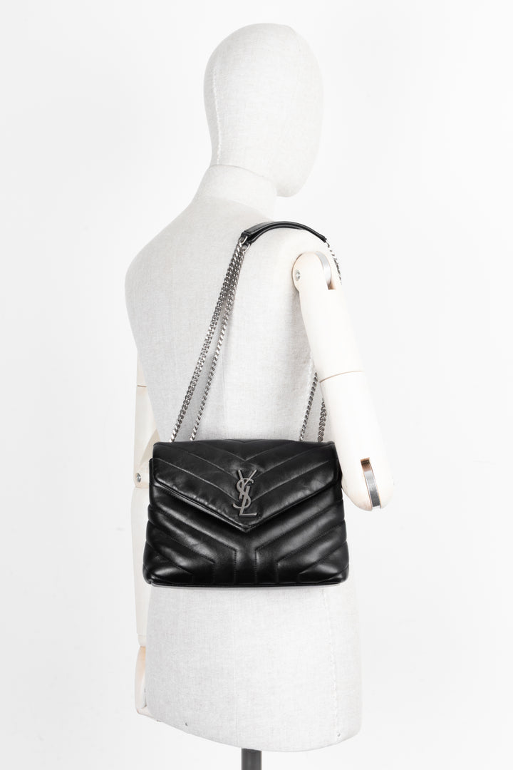 SAINT LAURENT Small Loulou Bag Black