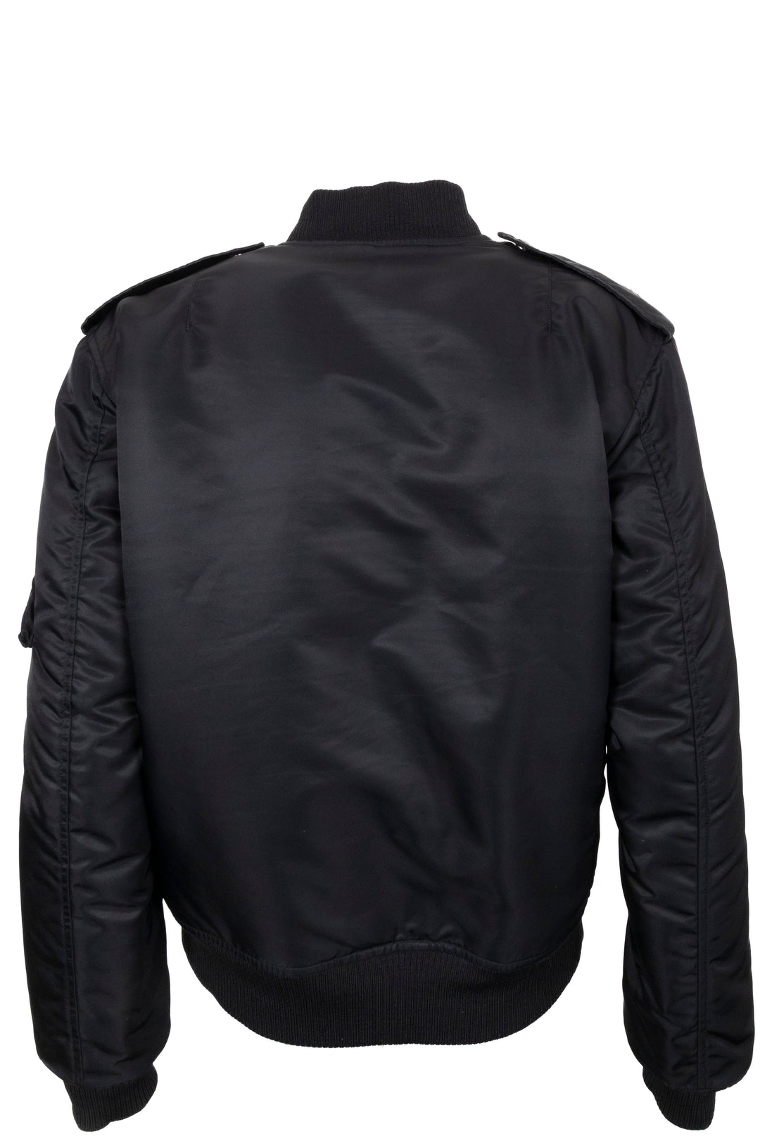 SAINT LAURENT 2015 Blouson bombardier zippé en nylon noir