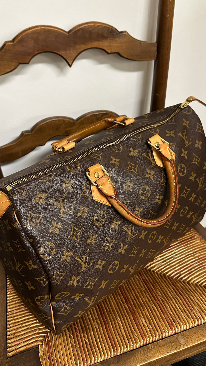 LOUIS VUITTON Speedy 35 MNG Canvas