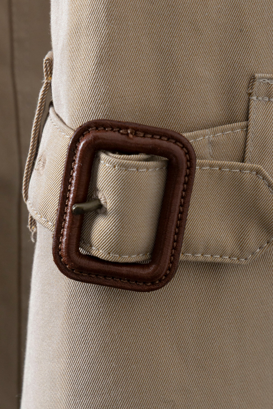 BURBERRY Trench-coat ceinturé beige
