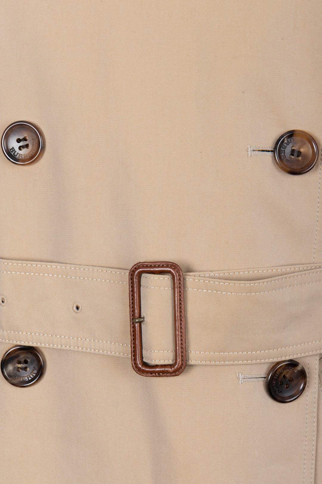 BURBERRY Trench-coat ceinturé beige