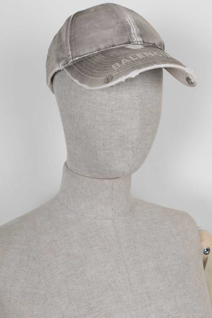 BALENCIAGA Baseball Cap Used Look Grey