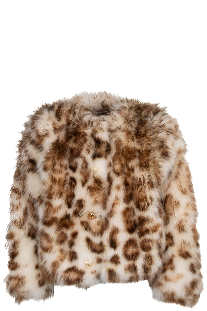 CELINE Shaggy Long Hair Fured Jacket Gold