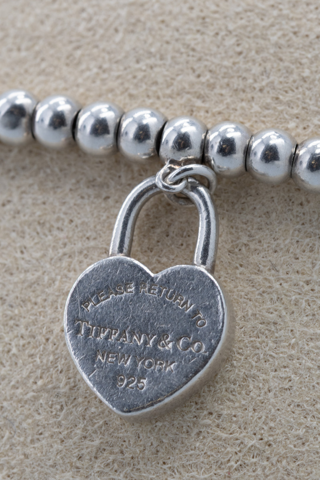 TIFFANY&Co. RTT Heart Lock Bracelet Argent