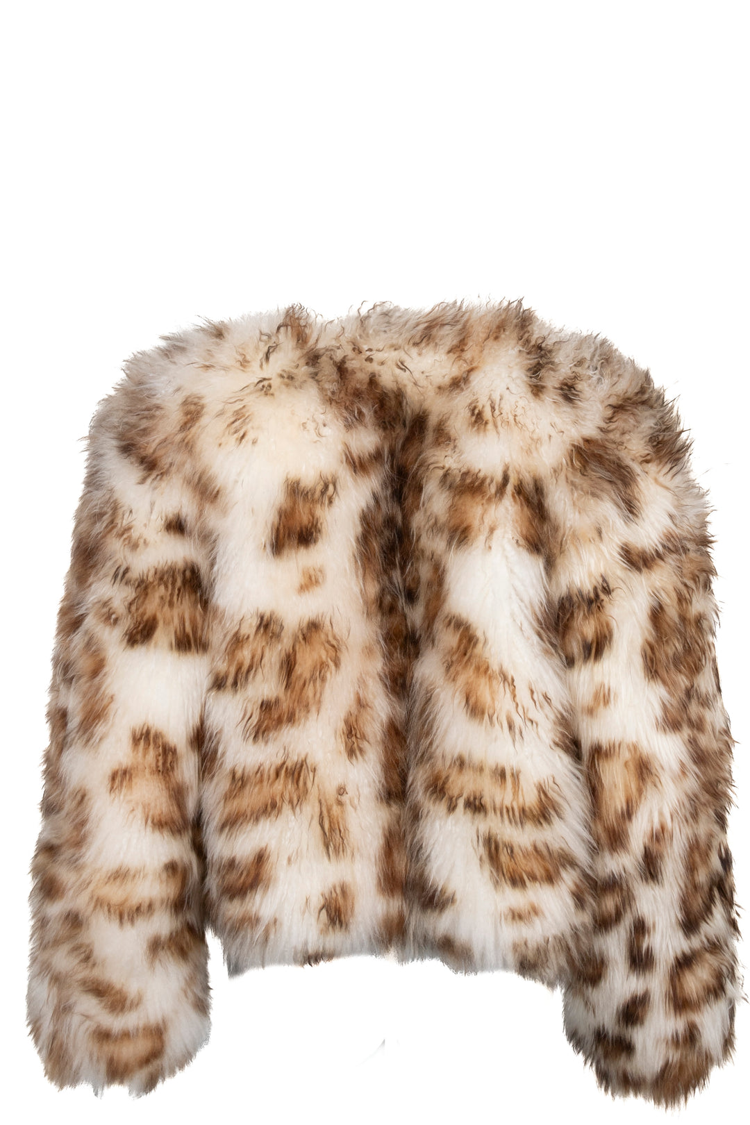 CELINE Shaggy Long Hair Fured Jacket Gold